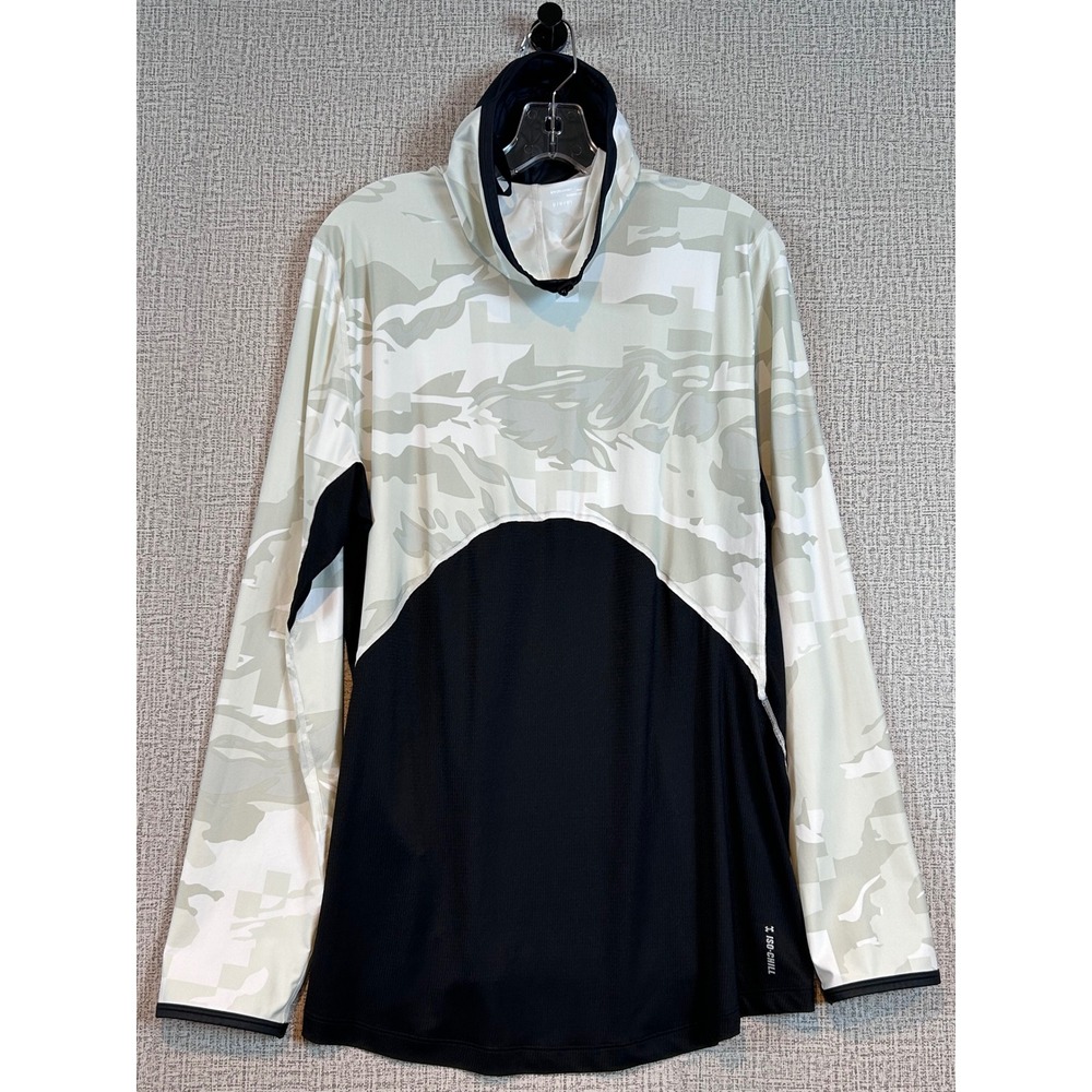 Under Armour Mens Iso-Chill HeatGear Sportsmask Mock Camo Top 1371214 Large